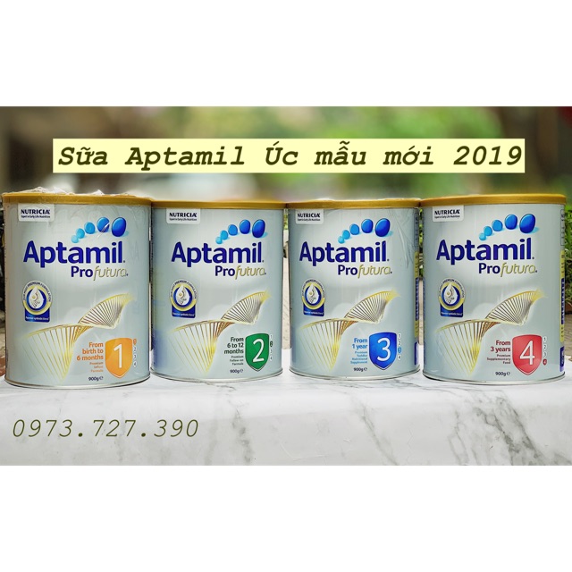 Sữa bột Aptamil Úc mẫu mới 900gr date 2023