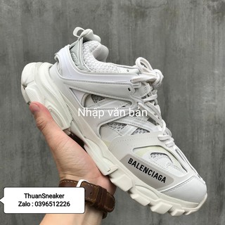 Giầy balen track ba trắng hàng 1:1 (full box + freeship )