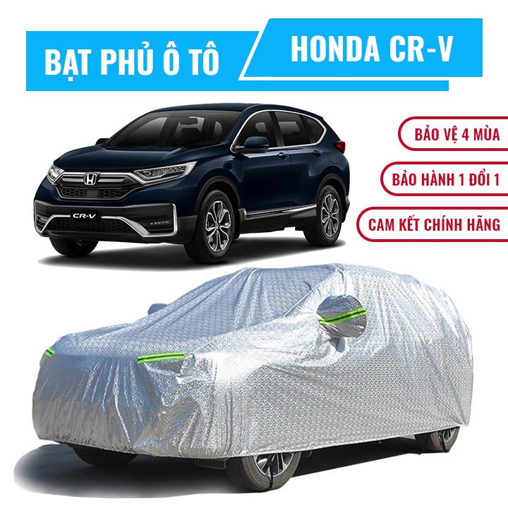 Bạt che phủ xe ô tô 7 chỗ Honda CR-V, Bạt trùm xe hơi 5 chỗ cao cấp chất liệu vải PEVA chống nắng mưa, bạt xe crv
