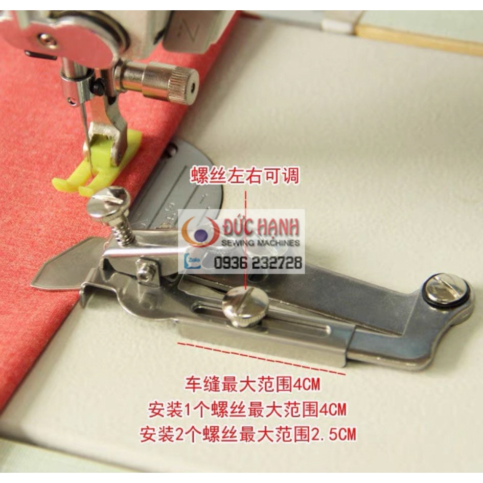 Cử canh thẳng đường may chặn mép vải canh lề đường may cử đa năng cho máy may công nghiệp 1 kim và máy may gia đình