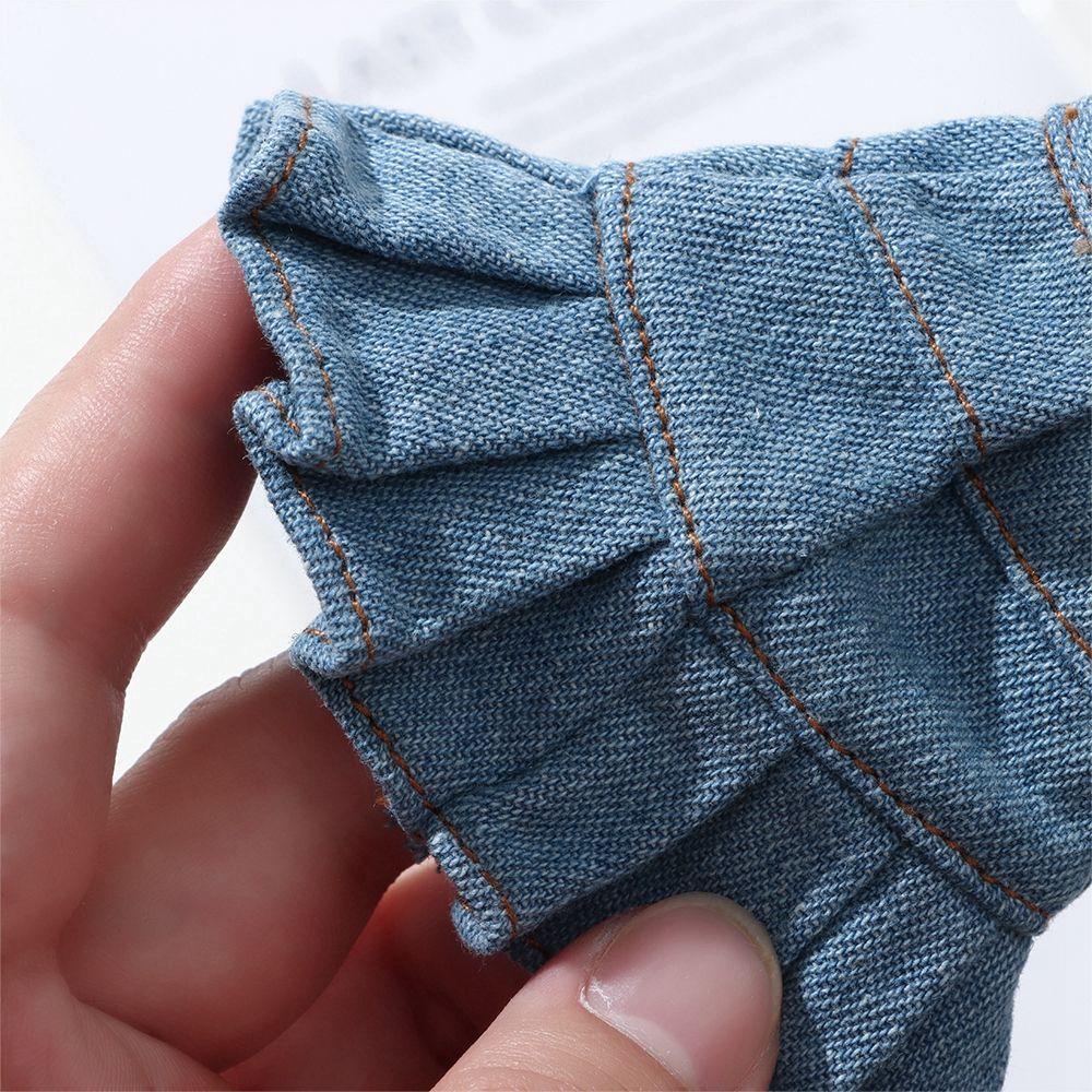 Váy Jean Xanh Mini 30cm Cho Búp Bê