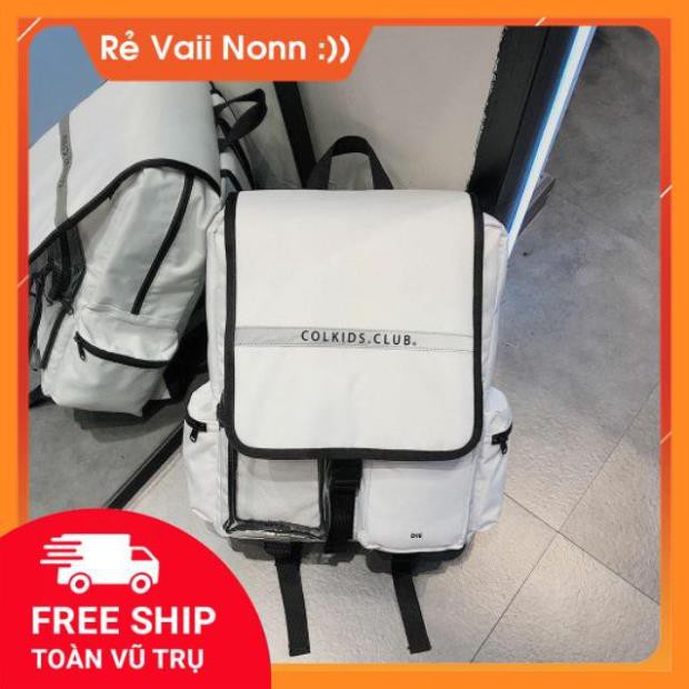 Balo colkids phản quang trắng Unisex full size