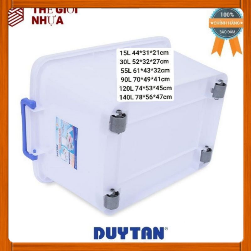 🚀HOẢ TỐC 1H🚀 Thùng Nhựa Có Bánh Xe Duy Tân Các Cỡ 15L/30L/55L/90L/120L/140L( 120/140L Đặt Link Khác Giúp Shop)