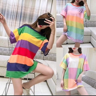 ÁO CẦU VỒNG colorblock  ( nhớ xem ảnh thật)