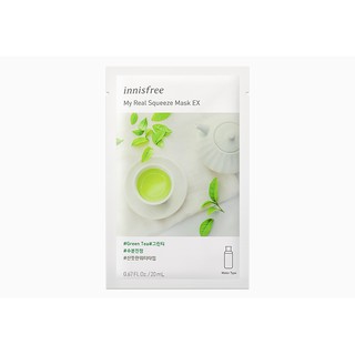 Mặt Nạ Giấy Trà Xanh - Innisfree My Real Squeeze Mask EX - Green Tea