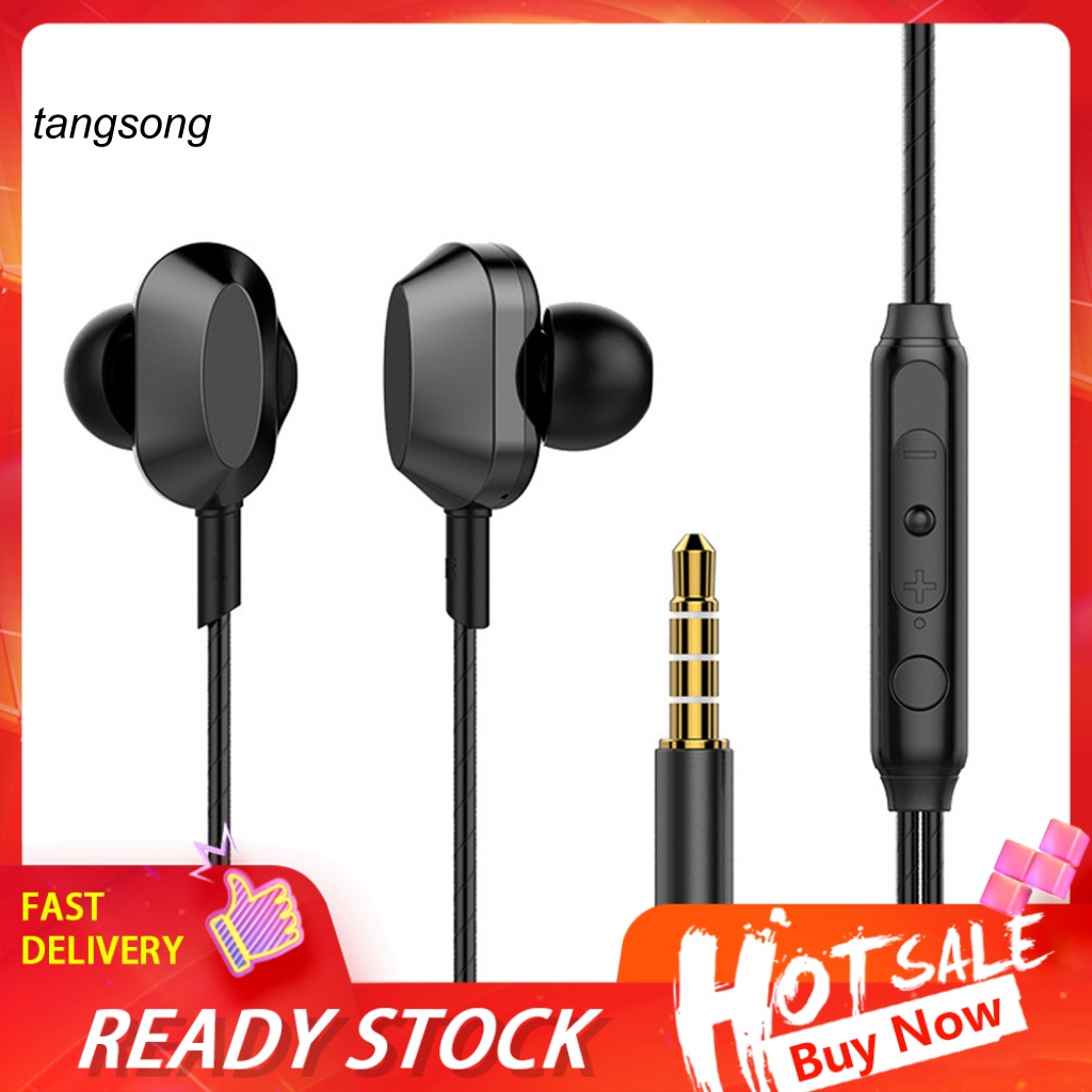 Tai Nghe Nhét Tai Có 4 Dây Âm Thanh Siêu Trầm Cho iPhone Android