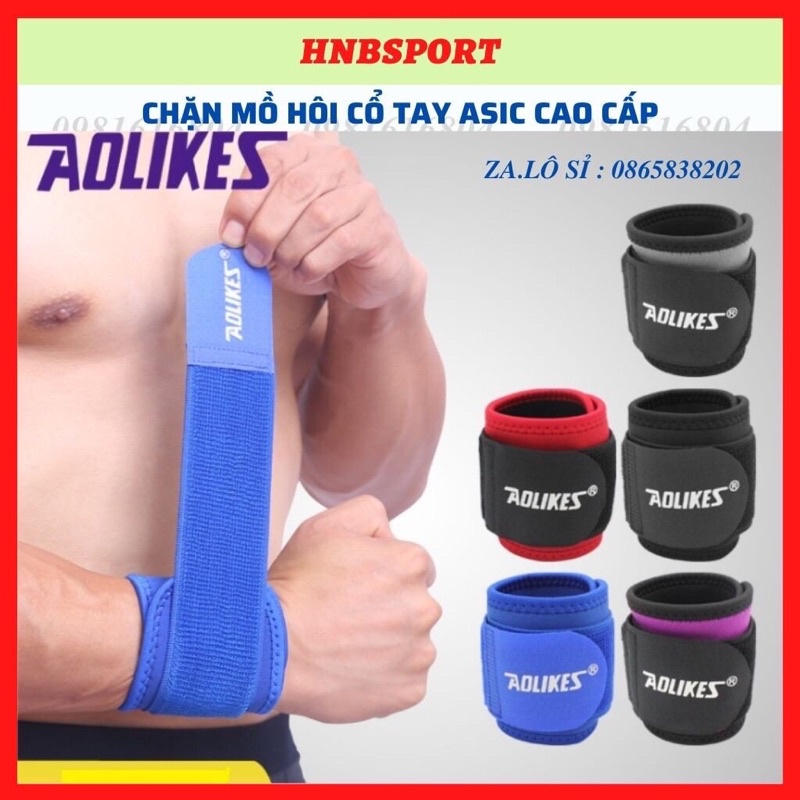 Đai Cuốn Cổ Tay Thể Dục Thể Thao, Cầu Lông, Tập Tạ, Bóng Chuyền Chính Hãng Aolikes AL7936