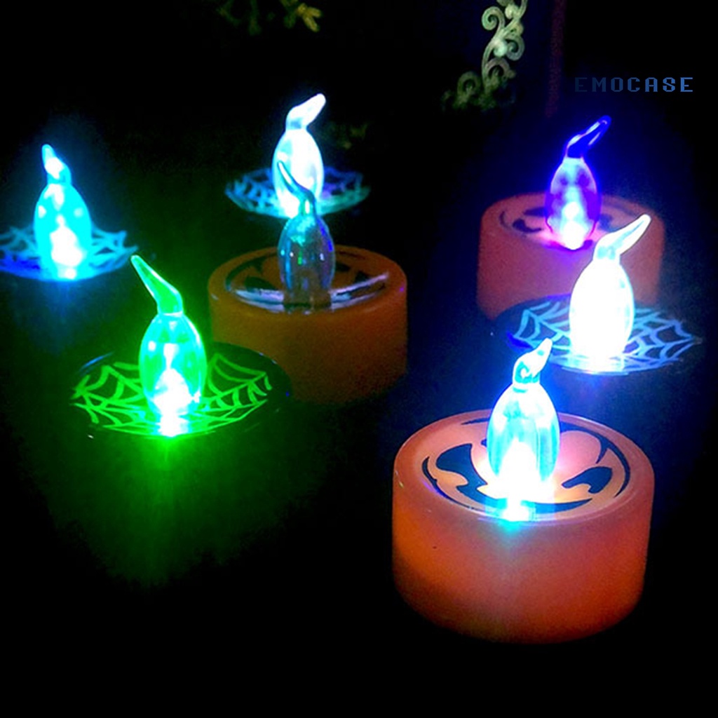 Đèn LED Hình Nến Có Thể Tái Sử Dụng Trang Trí Halloween