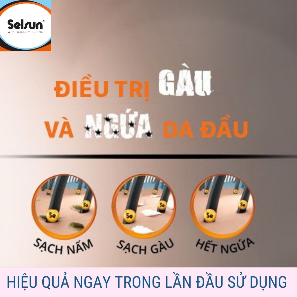 Dầu Gội SELSUN Trị Gàu Và Ngứa Da Đầu Chính Hãng (Gói lẻ dùng thử - 5ml) | BigBuy360 - bigbuy360.vn