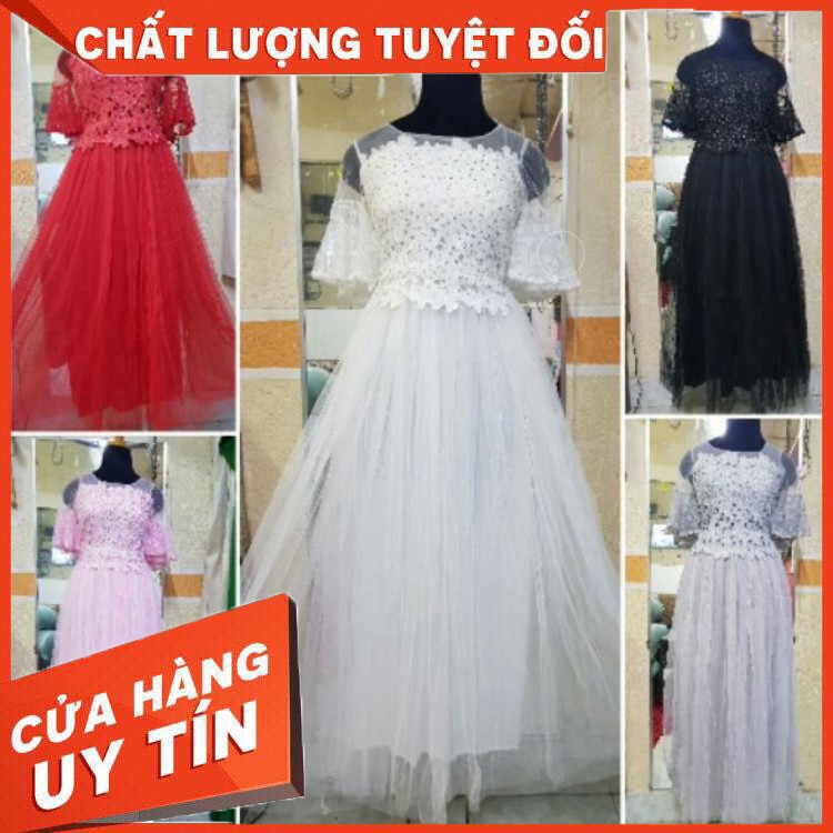 Đầm von thêu bông siêu đẹp mốt mới 2018 ...2019