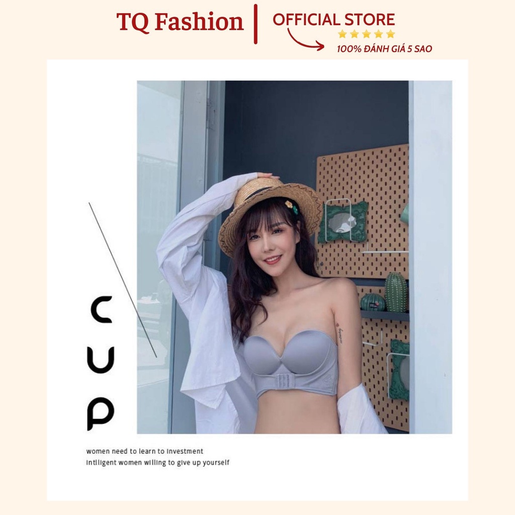Áo ngực không dây chống tụt nâng ngực tạo khe đồ lót nữ cái trước alohashop91