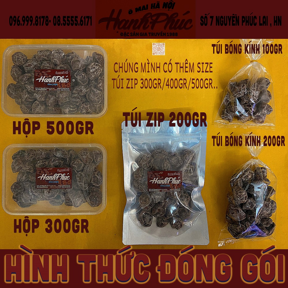 Mơ thái tẩm gừng dẻo ngọt thơm ngon 100gr / 300gr / 500gr