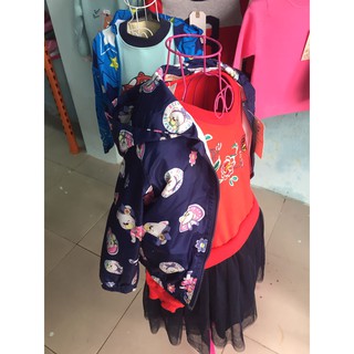 Áo khoác gió cho bé gái 2 lớp