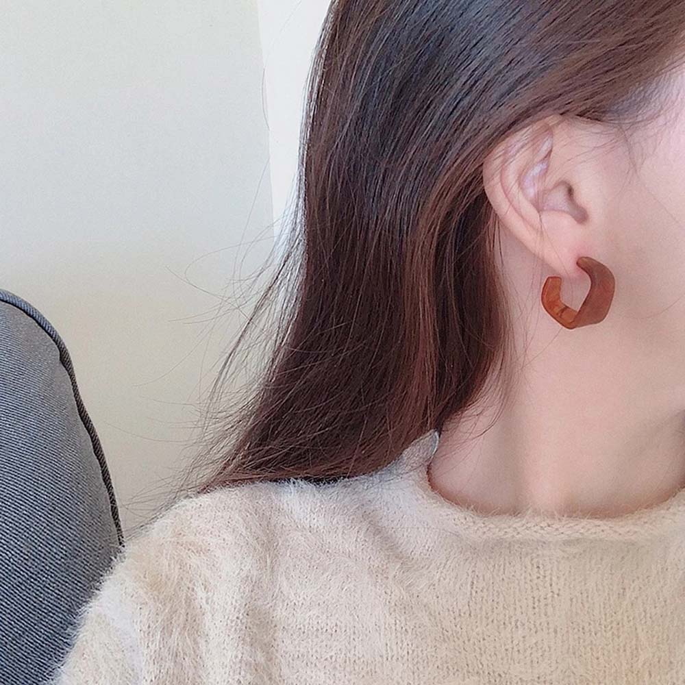 Khuyên Tai Họa Tiết Da Báo Phong Cách Hàn Quốc Dành Cho Nữ