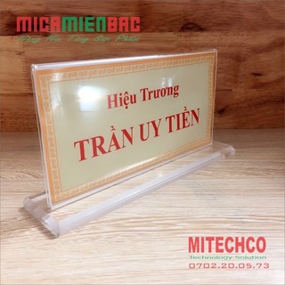 COMBO 5 Biển chức danh mica để bàn