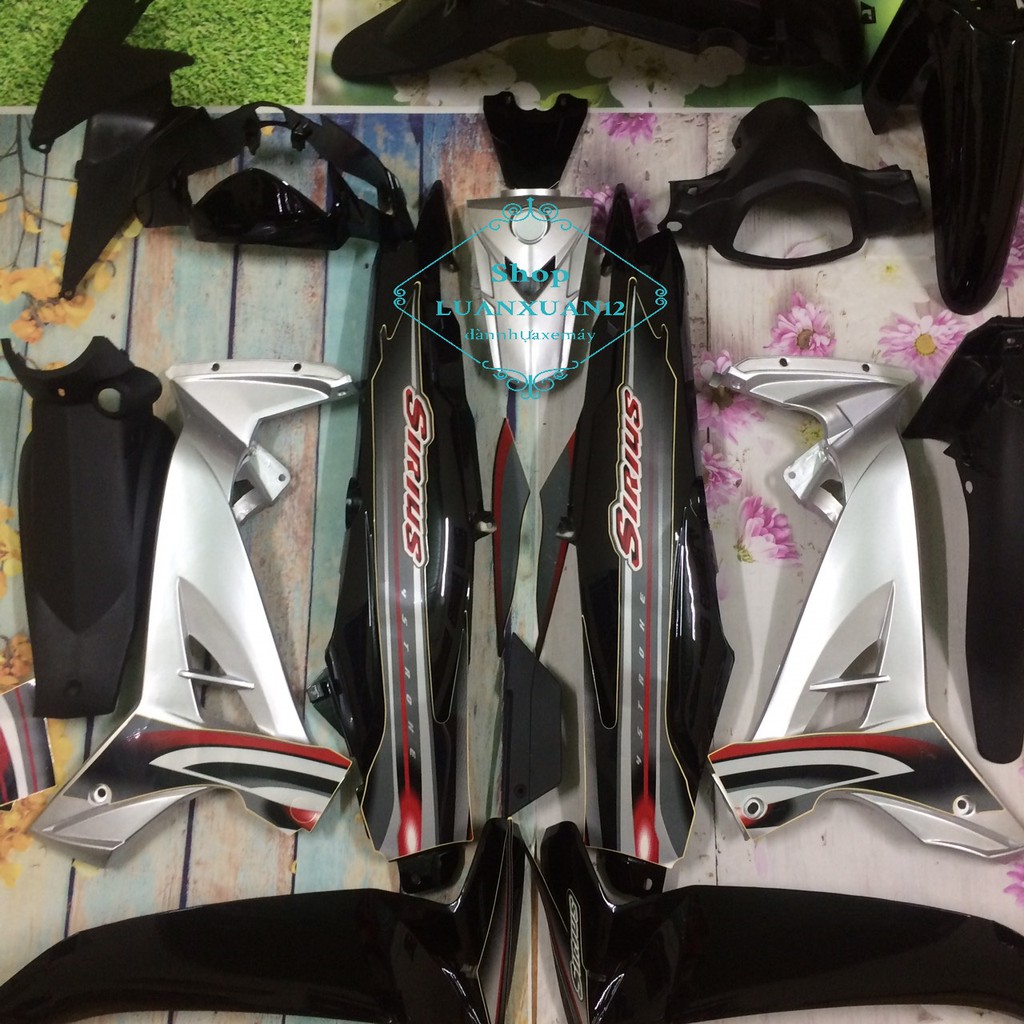 Dàn áo xe SIRIUS -vỏ nhựa SIRUS  MÀU ĐEN