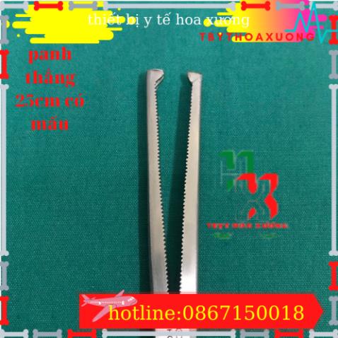 Panh Y Tế, Panh Gắp Phẫu Thuật, Pen Kẹp Y Tế, Panh Thẳng Có Mấu 24cm - Hàng Pakistan