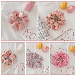 (CÓ SẴN) Cột tóc vải Scrunchies nhiều họa tiết
