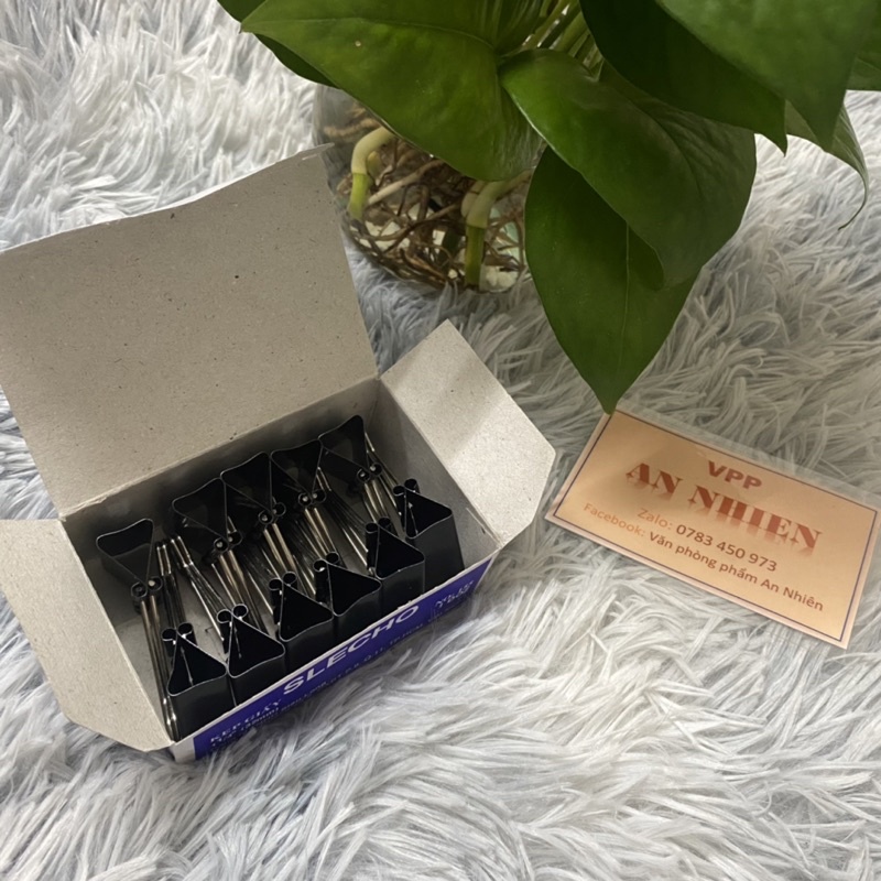 Kẹp Bướm SLECHO Nhiều Kích Thước 15mm/19mm/25mm/32mm - Hộp 12 Cái