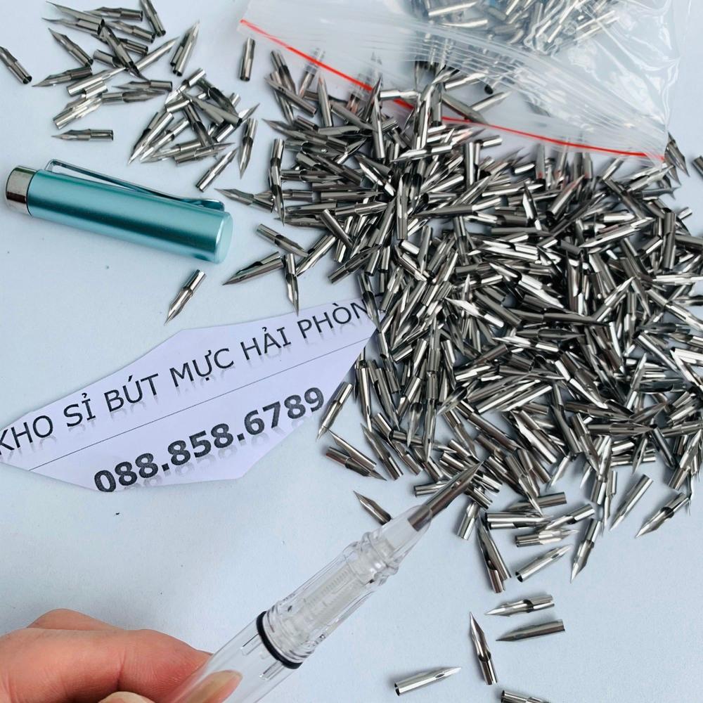 Ngòi kim tinh lá tre Super 001 siêu vip - thay thế ngòi 001 cổ, chất thép siêu đẹp