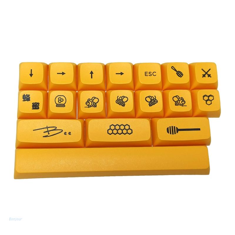 Nắp đậy phím máy tính Bonjour 18Keys XDA PBT cho GK61 SK61 TKL87 108
