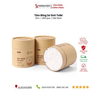 Bông tăm TOBE đầu nhỏ cho bé sơ sinh 400 chiếc