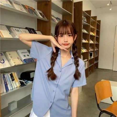 Áo sơ mi tay ngắn nam nữ form rộng sơ mi cổ vest unisex tay lỡ, chất vải lụa mịn chống nhăn Dvin_fashion