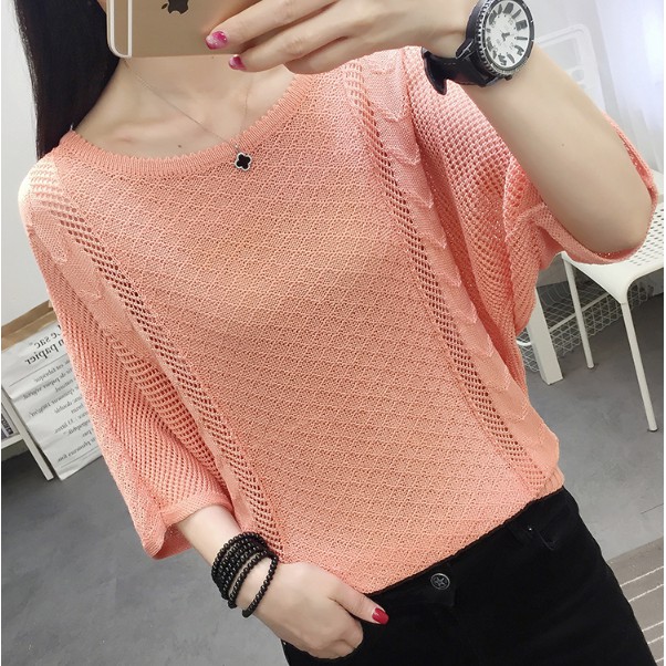 Áo len lưới cánh rơi nữ Haint Boutique Al32