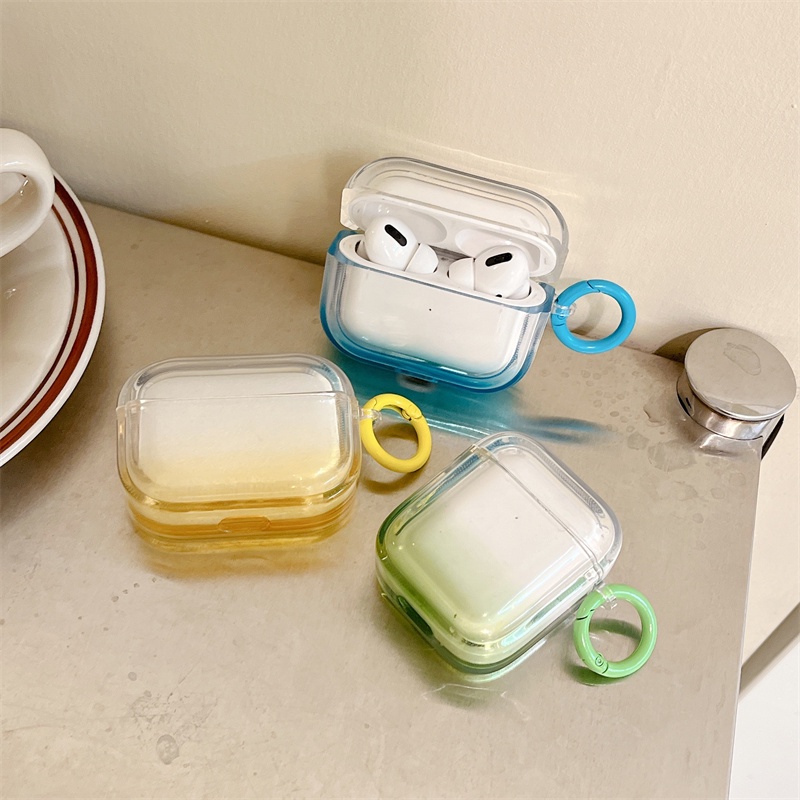 Vỏ Bảo Vệ Hộp Sạc Tai Nghe Bluetooth Không Dây Airpods1 / 2 Pro Air Pods Pro 3 Màu Gradient Thời Trang Ốp