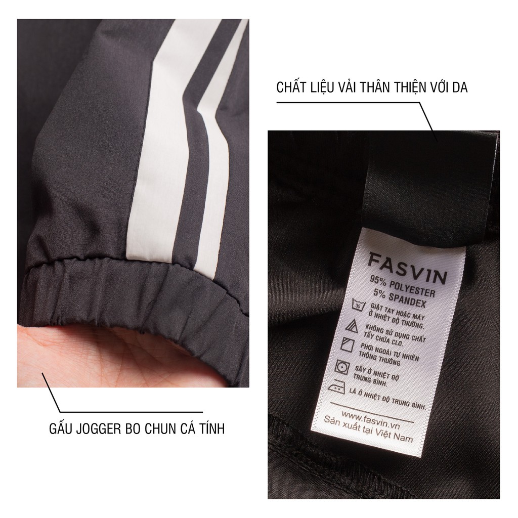 Quần thể thao nam Fasvin DC20453.HN vải gió chun 01 lớp dầy dặn co giãn thoải mái