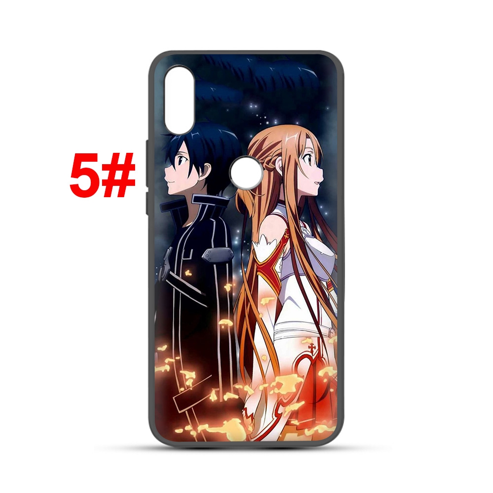 Ốp điện thoại silicone mềm họa tiết Sword Art Online cho Honor 20 Pro 20S 8X 7A Pro 10 9 8 Lite 267F