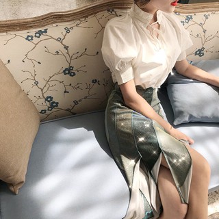 Set bán rời áo sơ mi-chân váy tua rua quảng châu order mã 926