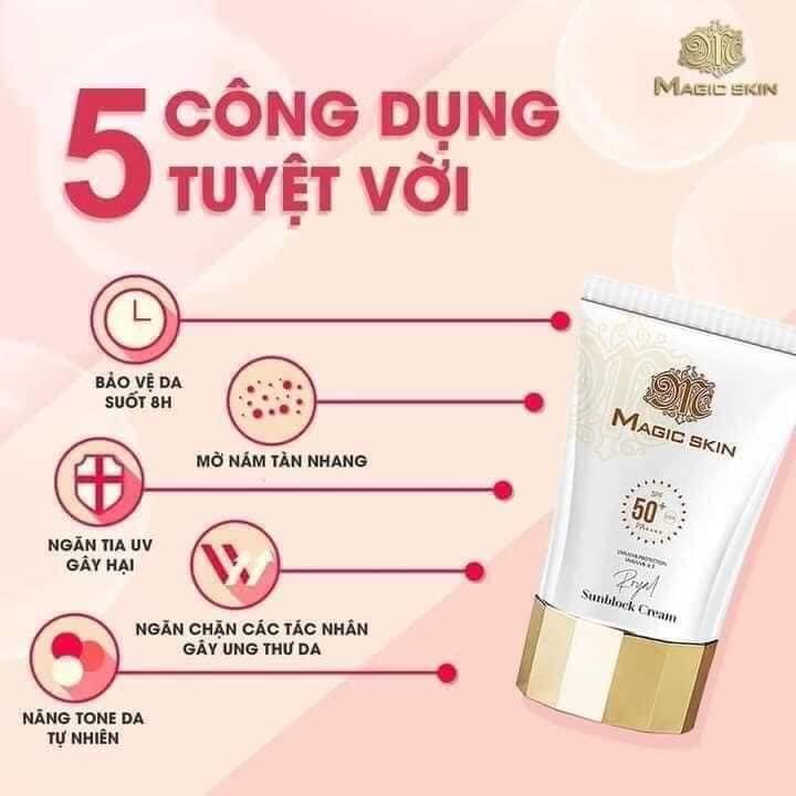 KEM CHỐNG NẮNG MAGIC SKIN CHÍNH HÃNG