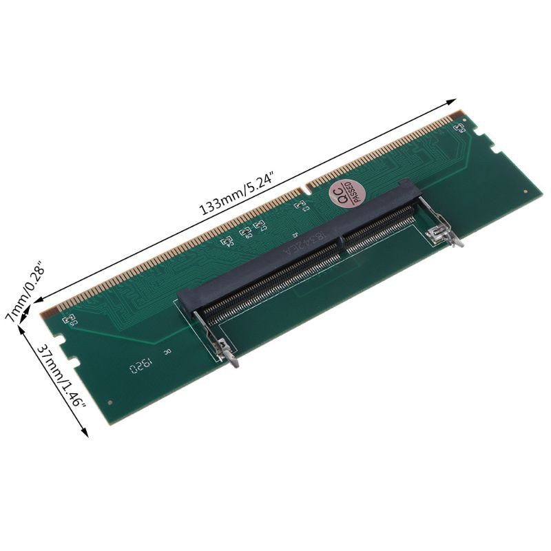 H.S.V✺DDR3 SO DIMM to Desktop Adapter DIMM Connector Memory Adapter Card 240 to 204P Desktop Computer Component Accessories