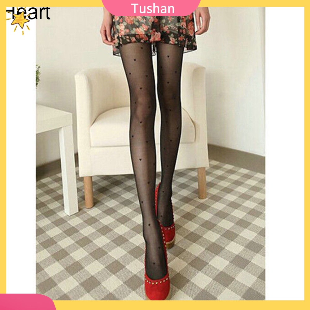 TUSH Women Sexy Star Crochet Fishnet Mesh Pantyhose Ultrathin Stockings Socks Tights