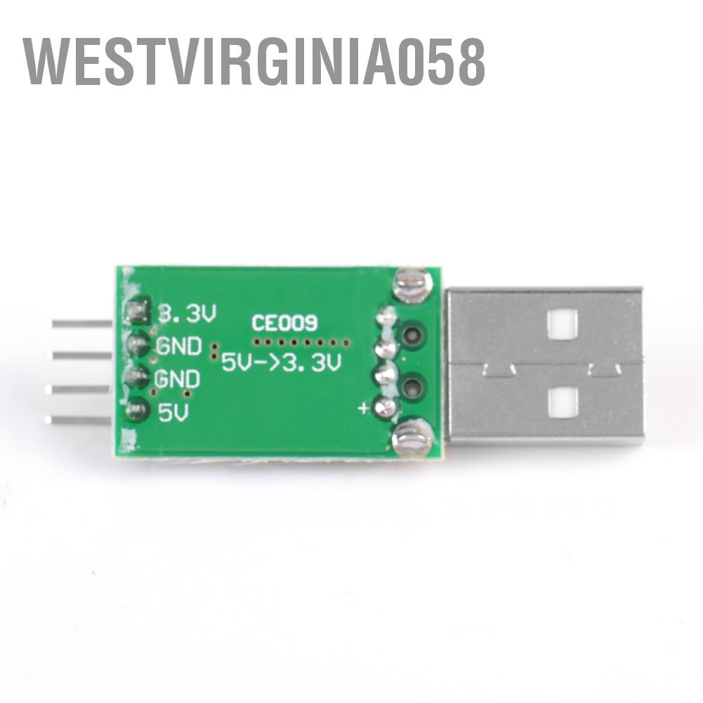 Westvirginia058 CE009 USB Power Supply Module 5V to 3.3V DC‑DC Step‑Down Buck Converter