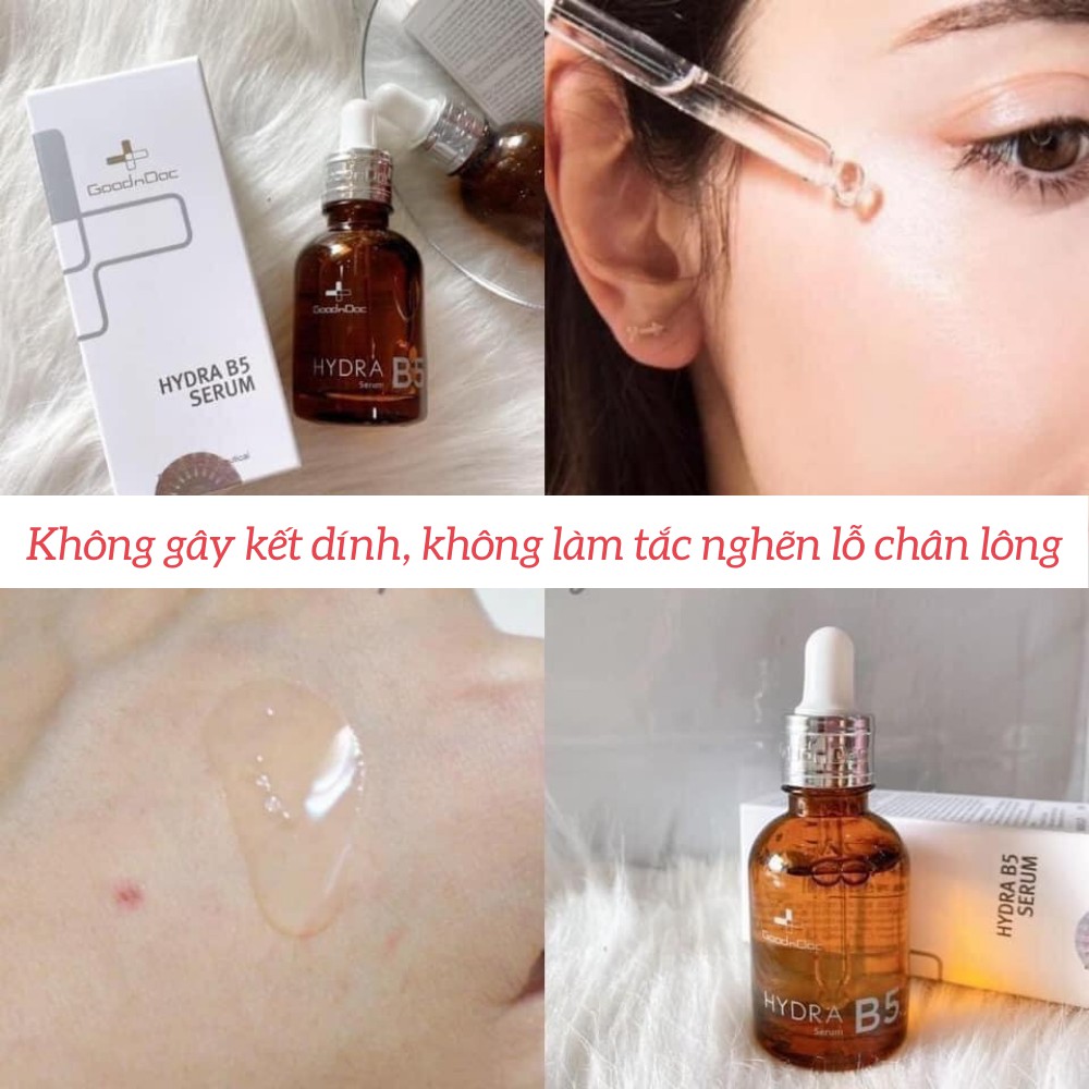 Serum B5 Goodndoc, Serum Goodndoc Hydra B5 Dưỡng Ẩm Phục Hồi Trắng Sáng Da