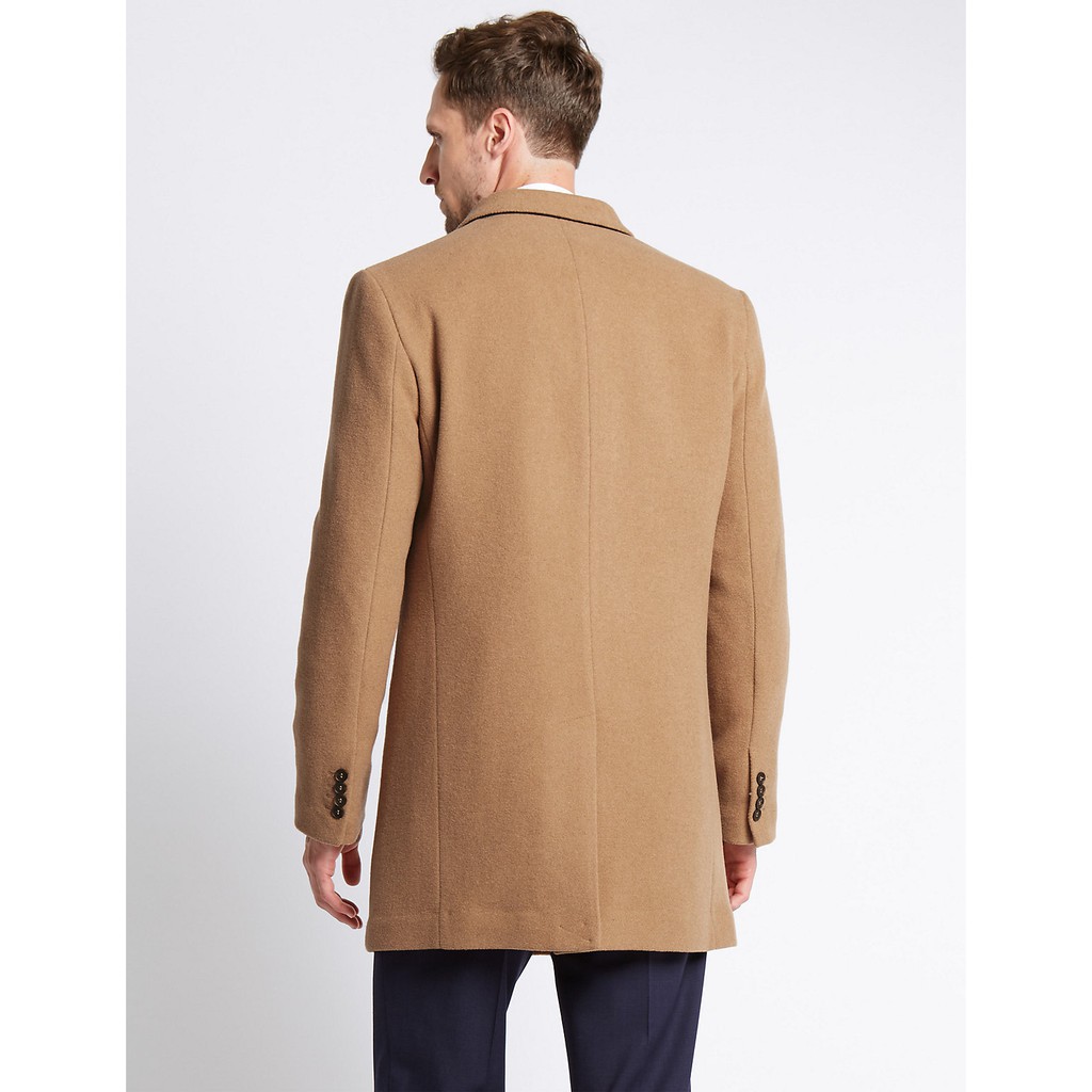 Áo khoác măng tô dạ nam aligro dáng dài MT2