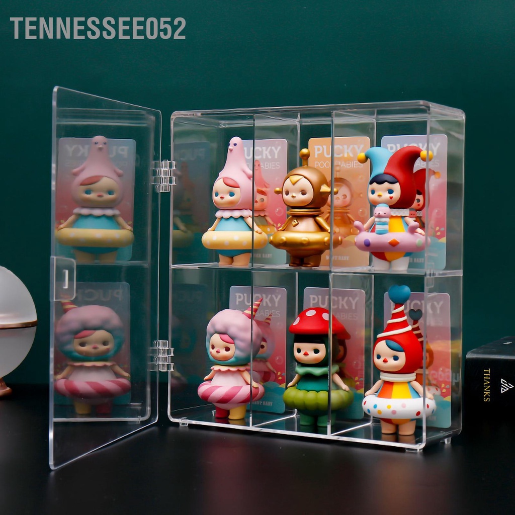 [Hàng Sẵn] Hộp trưng bày Mô Hình Popmart , Búp Bê trong suốt Acrylic hai lớp Chống bụi【Tennessee052】