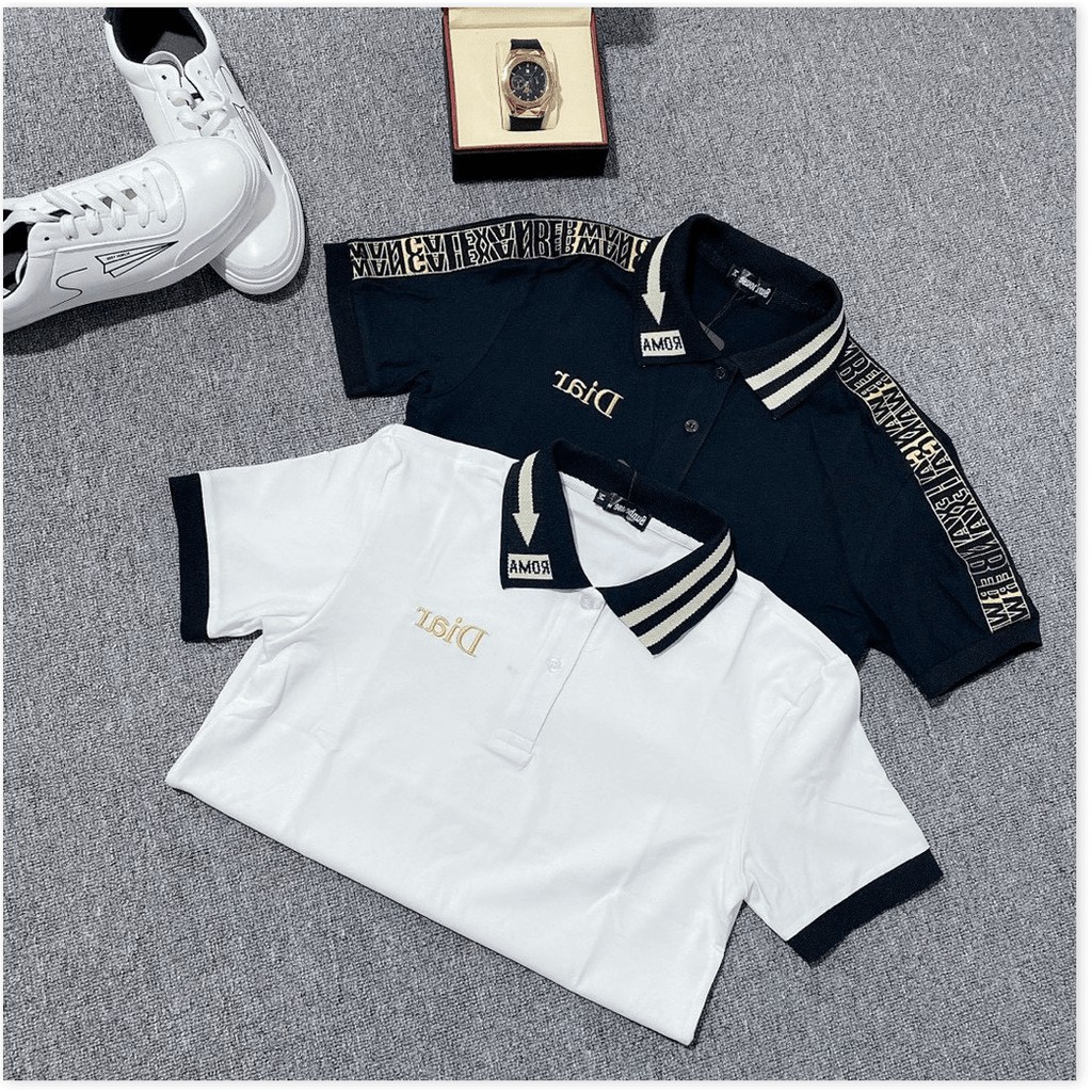 ❤ Áo Thun Nam Ngắn Tay Có Cổ Bẻ Polo Thêu LoGo HP