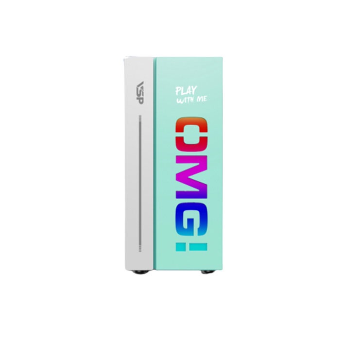 Vỏ máy tính Case VSP OMG LED Gaming OMG II ATX (XANH) - Hãng phân phối