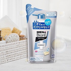 Sữa Tắm Khử Mùi Men's Biore Body Wash Deodorant Soap Xà Phòng Thơm Mát Dạng Túi 380ml