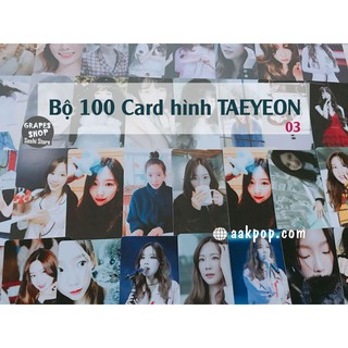 [TAEYEON] Bộ 100 Card Hình TAEYEON 03 (Tặng kèm sổ card)