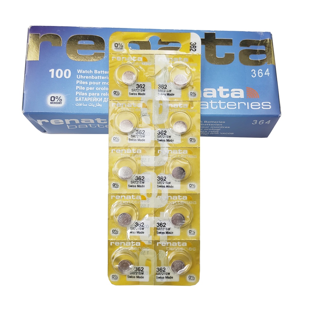 Pin đồng hồ Thụy Sỹ RENATA 362 / SR721SW oxit bạc Made in Swiss CHÍNH HÃNG
