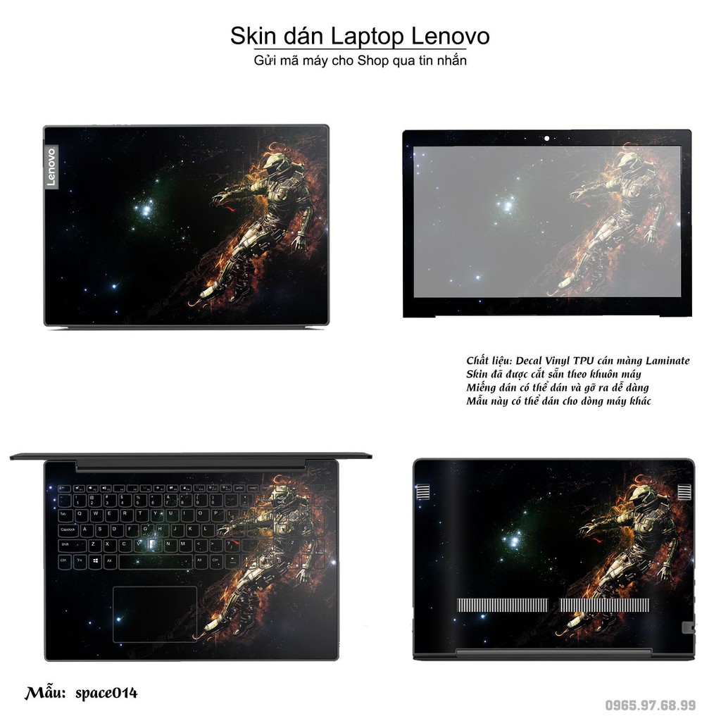 Skin dán Laptop Lenovo in hình không gian _nhiều mẫu 3 (inbox mã máy cho Shop)