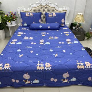 BỘ DRAP COTTON HÀN QUỐC 4 MÓN 100% COTTON