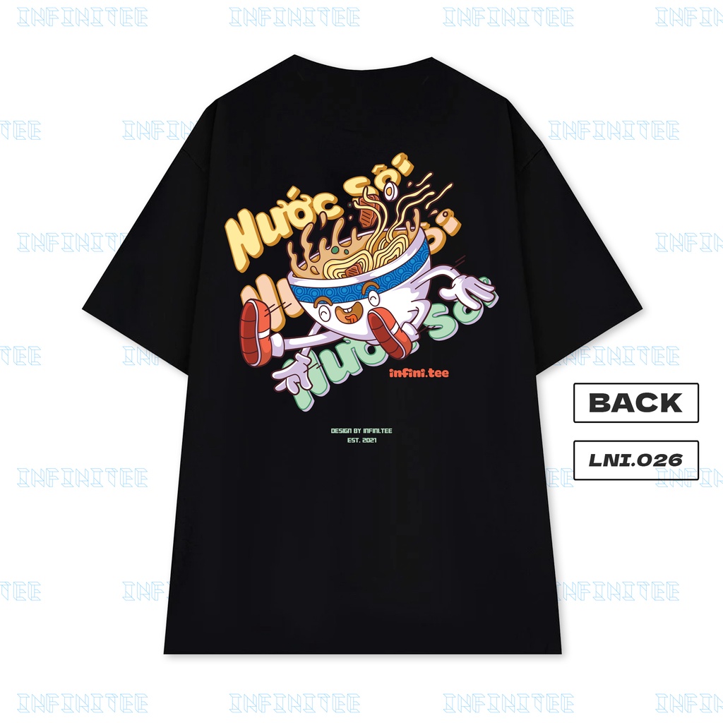 Áo thun INFINITEE LNI0026, Thun 100% Cotton - form rộng Unisex.