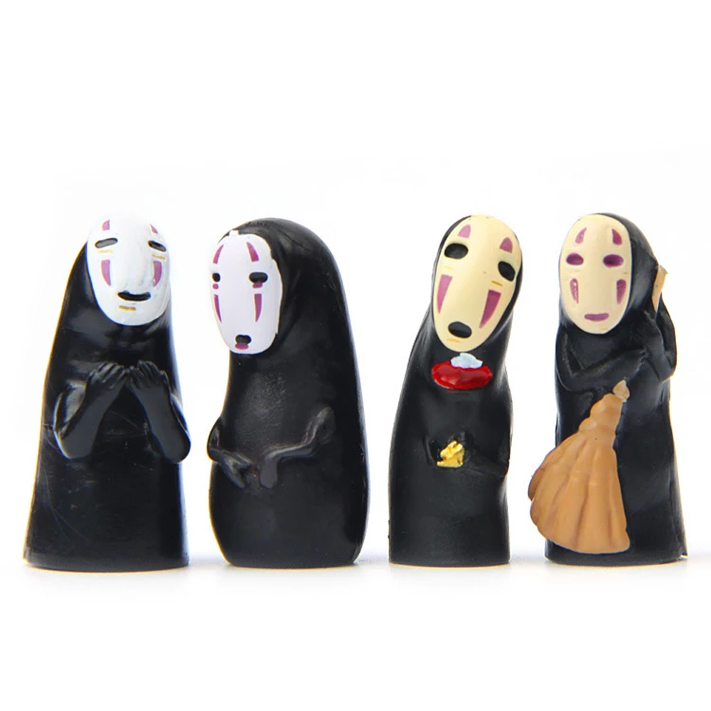 Set 4 Mô Hình Đồ Chơi Nhân Vật Vô Diện Trong Spirited Away