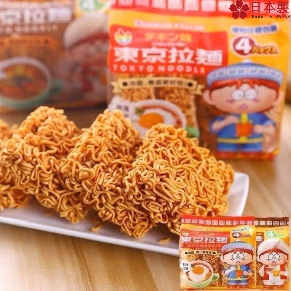 Mì ăn liền Tokyo Noodle cho trẻ em Nhật Bản, đủ vị, gói 120gr (30gr x 4 gói nhỏ)