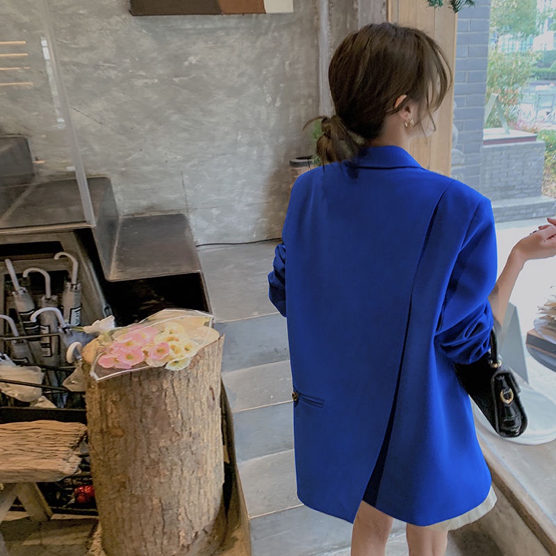 Áo Khoác Vest Tay Dài Phong Cách Hàn Quốc Thiết Kế Mới Cao Cấp Cho Nam Nữ